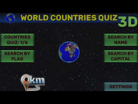World Map Quiz: Coutries, Capi Video