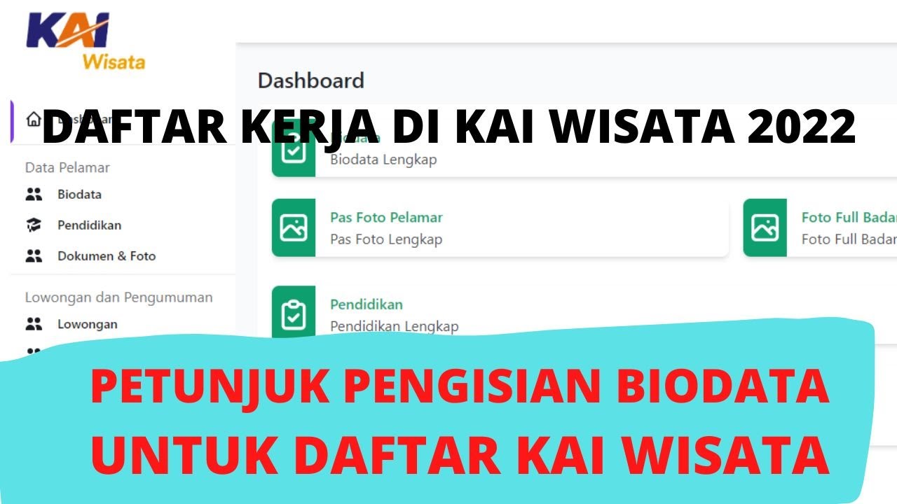 CARA DAFTAR KERJA DI KAI WISATA 2022
