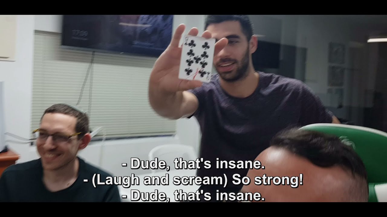 Crazy interactive card trick