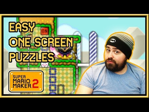 Easy ONE SCREEN PUZZLES For Everyone | Super Mario Maker 2
