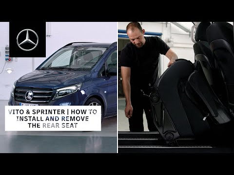 Mercedes-Benz Vito & Sprinter 2024 | How To Install & Remove The Rear Seat Or Bench