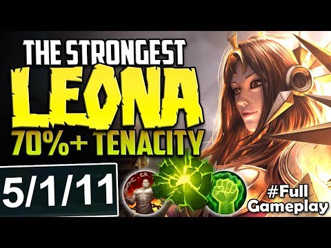 THE STRONGEST LEONA BUILD EVER | 70%+ TENACITY | Leona vs Alistar SUP | Season 8 Ranked Gameplay