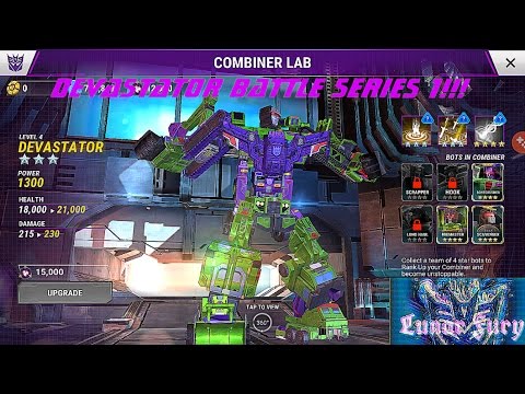 Transformers Earth Wars: Devastator Battle Series 1!!!