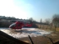 Virgin Air Helicopter Takes Off In Streatham Hill At Noon