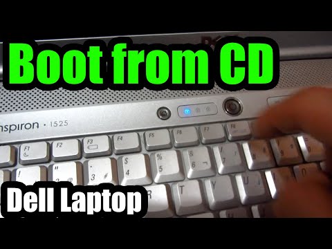 How to boot from CD/DVD (Dell Inspiron 1525 Laptop)