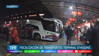 En vísperas de Navidad se realizo Fiscalización de transportes en terminal O’Higgins