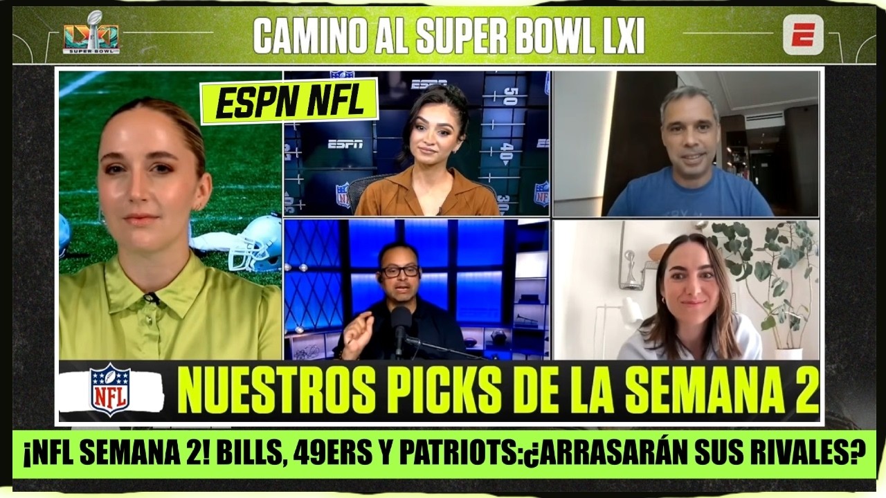 PRONÓSTICOS de la SEMANA 2. BILLS, 49ERS, BEARS Y PATRIOTS, FAVORITOS | ESPN NFL
