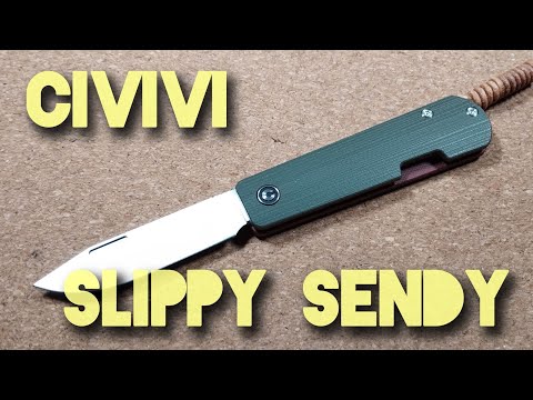 Civicvi Slippy Sendy - Modern slipjoint by Ben Petersen - ultra-lightweight budget EDC with top-q...