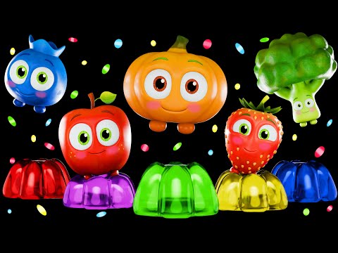 🍉Funky Fruits Jolly Jumps | Funky Veggies EXTENDED! - Fun Animation with Music! - Dance Video! 🥕🎉