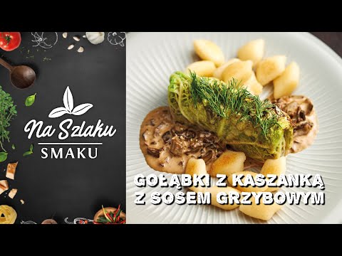 Gołąbki z kaszanką z sosem grzybowym