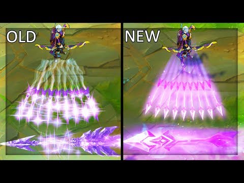All Ashe Skins OLD and NEW Visual Effects (VFX) Update 2019 - League of Legends