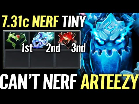 🔥 ARTEEZY Tiny Wraith Band 1st Item + Moonshard MoM — 7.31c NEW META Nerf More Please Dota 2 Pro
