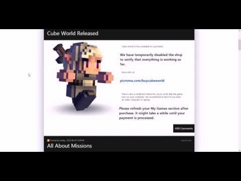 Cube World Alpha Released! Server's Temporarily Down!