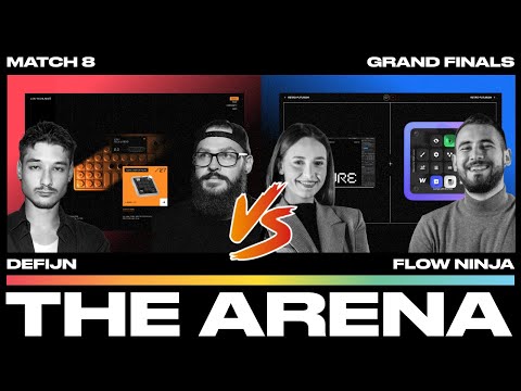 The Arena - FINALS | Retro Futuristic product website | Figma & Webflow Speed Build Challenge