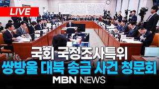 ????[LIVE] 국회 국정조사특위 쌍방울 대북 송금 사건 청문회 | MBN NEWS
