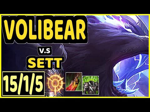 TAY (VOLIBEAR) vs SETT - 15/1/5 KDA TOP CHALLENGER GAMEPLAY - BR