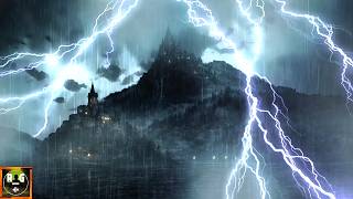 Raging Thunderstorm Sounds for Sleeping | Steady Rain, Very Intense Thunder & Striking Lightning