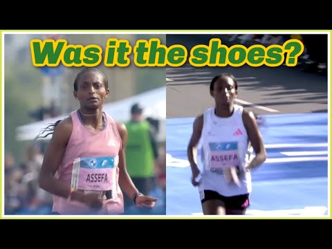 Tigst Assefa Berlin 2023 World Record Running Form Analysis
