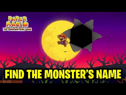 Guess the Monster's / Ghost's Name in Twilight Town (Paper Mario: The Thousand-Year Door)