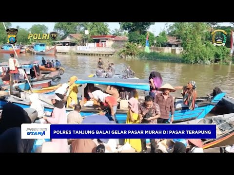 POLRES TANJUNG BALAI GELAR SEMBAKO MURAH DI PASAR APUNG