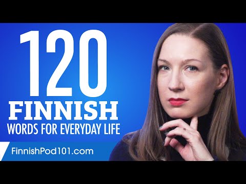 120 Finnish Words for Everyday Life - Basic Vocabulary #6