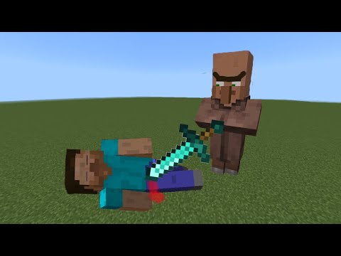 Lenshead ManCraft: Killing Villagers & Poor Steve!