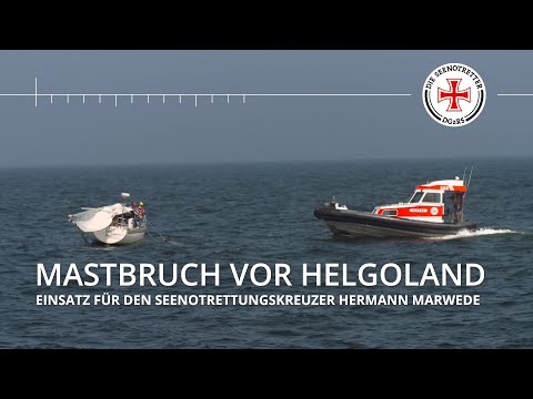 Einsatz am Tag der Seenotretter: Mastbruch vor Helgoland