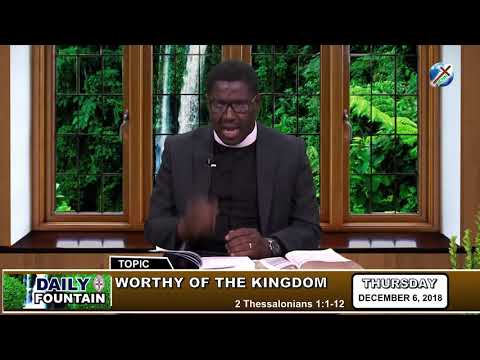 DAILY FOUNTAIN OF DECEMBER 6, 2018 - VEN. JAMES AYOOLA ADEJUWON