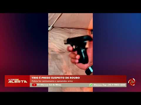 Trio é preso após roubo em São João Batista do Glória