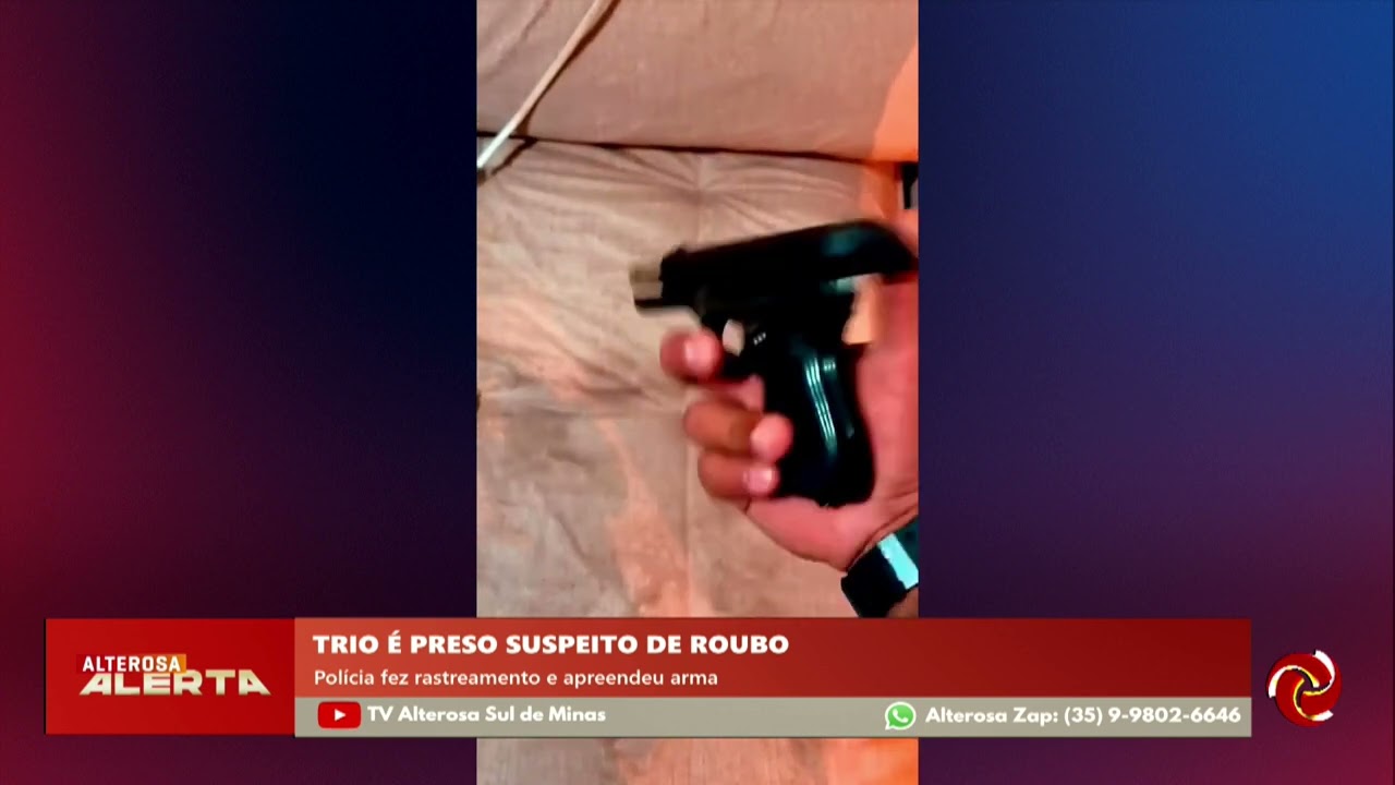 Trio é preso após roubo em São João Batista do Glória