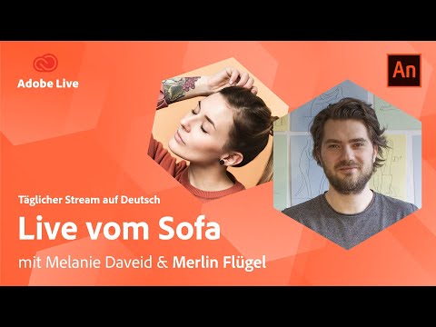 Animation mit Melanie & Merlin Flügel | Adobe Live