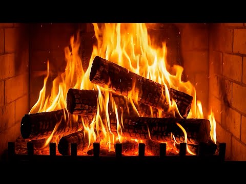 Fireplace Sleep Sounds 🔥 12 Hours of Gentle Burning Logs