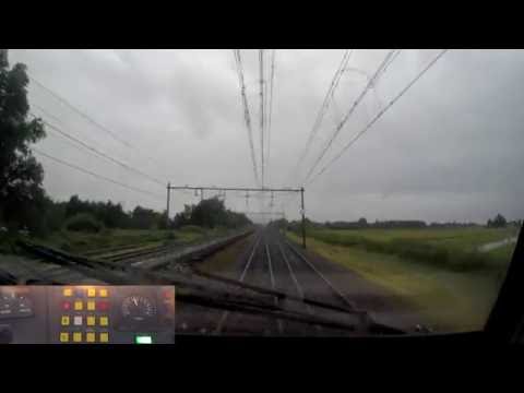 A train driver's view: Utrecht CS - Rotterdam CS, VIRM, 29-Jun-2016.
