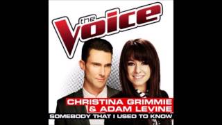 Christina Grimmie &amp; Adam Levine - Somebody That I Used To Know (Audio)