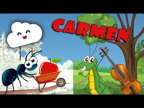 🦗 Cvrčak i mrav 🐜 | Basne | Priče za djecu | Klasična glazba 🎵