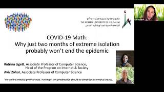 COVID-19 Math: Why Social Distancing Matters, and why it's not a Quick Fix