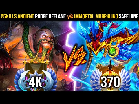 Immortal Rank 370 Morphling 7 Times Got Destroyed By an ANCIENT Rank Pudge Offlane