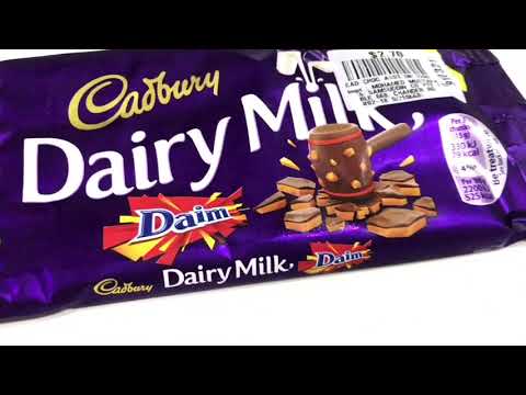 Unwrapping Cadbury Dairy Milk Daim