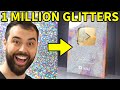 DIY 1 000 000 Glitter Resin Play Button 1 Million Subscriber Special