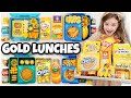 Eating Only GOLD Food For a Week of School Lunches | ONE Color Lunch Challenge