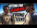 Lifting for Young Teens | 15 Year Old Brad Trains with The Titan