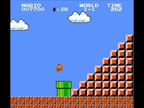 GSCentral.org - Super Mario Bros (NES) - Walk RIGHT Into Any Solid Object To Enter Sub Areas (GG)