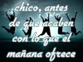 Glee - sing (letra en español) 