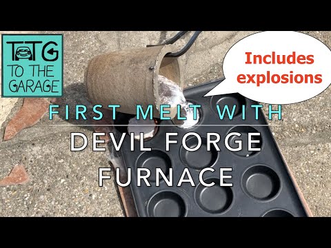 Devil Forge furnace. explosion and first melt