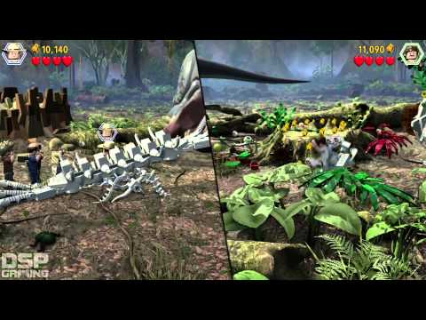 LEGO Jurassic World Co-op pt15 - T-Rex vs. Spinosaurus: THE EPIC BATTLE!