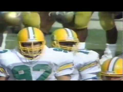 Oregon LB Scott Kozack and CB Ron Gould stuff UCLA RB Gaston Green 10-17-87