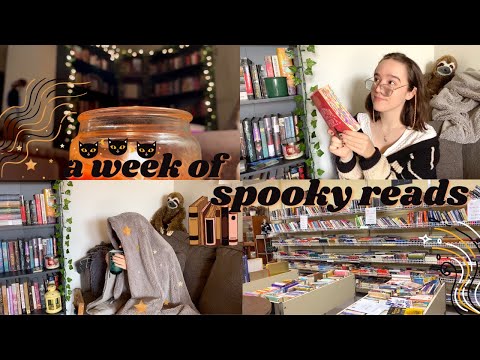 6 Books in 6 Days, Thrift Haul & Creating a Book Nook // cozy reading vlog☕