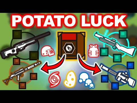 ALWAYS GET AWM-S in POTATO MODE! || Potato Luck - Surviv.io