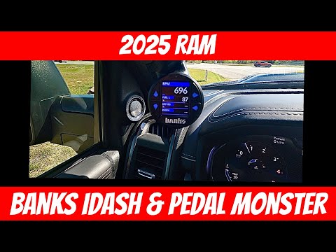 2025 Ram 3500 Cummins Banks IDash and Pedal Monster
