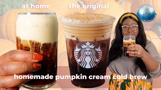 Sugar-Free Starbucks Pumpkin Cream Cold Brew Recipe at home | The Hangry Woman